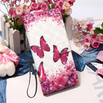 3D Pattern Printing Card Slots Shockproof Leather Case Wallet Stand Cover with Wrist Strap for Xiaomi 11T / 11T Pro