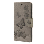 Imprinted Butterflies Flower Leather Wallet Stand Mobile Phone Case Shell Protector for Xiaomi 11T/11T Pro