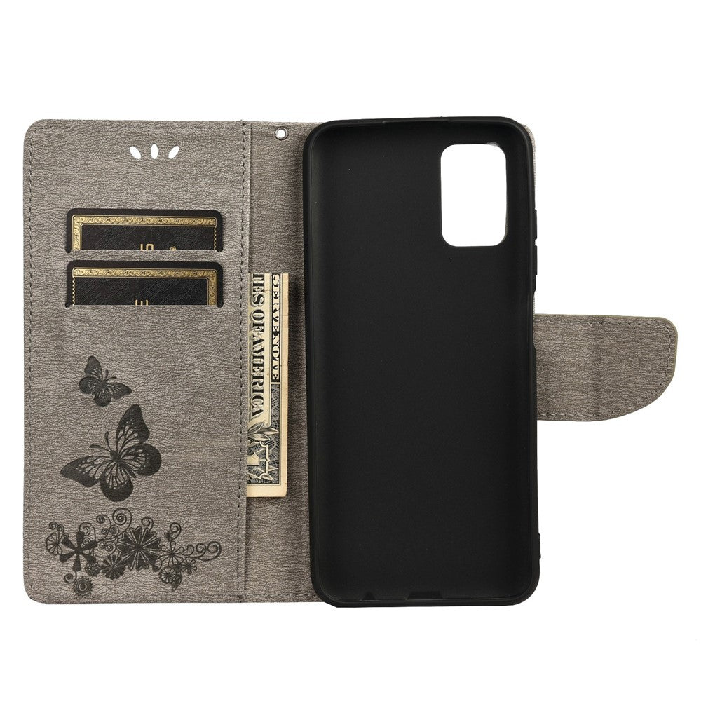 Imprinted Butterflies Flower Leather Wallet Stand Mobile Phone Case Shell Protector for Xiaomi 11T/11T Pro
