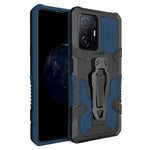 Bakklämma med stöddesign i PC + TPU + metall, hybridmobilskyddsskal för Xiaomi 11T/11T Pro