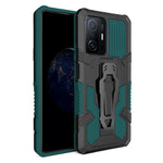 Bakklämma med stöddesign i PC + TPU + metall, hybridmobilskyddsskal för Xiaomi 11T/11T Pro