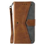 Splicing Stitching Skin-touch PU Leather and TPU Stand Wallet Phone Case Protective Cover for Xiaomi 11T/11T Pro