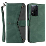 Splicing Stitching Skin-touch PU Leather and TPU Stand Wallet Phone Case Protective Cover for Xiaomi 11T/11T Pro