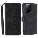 Splicing Stitching Skin-touch PU Leather and TPU Stand Wallet Phone Case Protective Cover for Xiaomi 11T/11T Pro