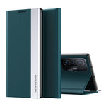 Auto Absorption Folio Flip Electroplated Leather Stand Phone Case Shell for Xiaomi 11T / 11T Pro / 11T