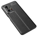 Litchitexturerat, fallskyddande mjukt TPU-bakstycke för mobilmobil till Xiaomi 11T/11T Pro