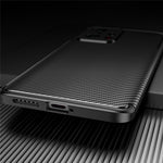 Carbon Fiber Texture Flexible TPU Drop-proof Phone Back Case Cover for Xiaomi 11T/11T Pro