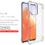 IMAK Four-Corner Airbag Shock-Absorbing Soft TPU Phone Case with Screen Protector for Xiaomi 11T / 11T Pro