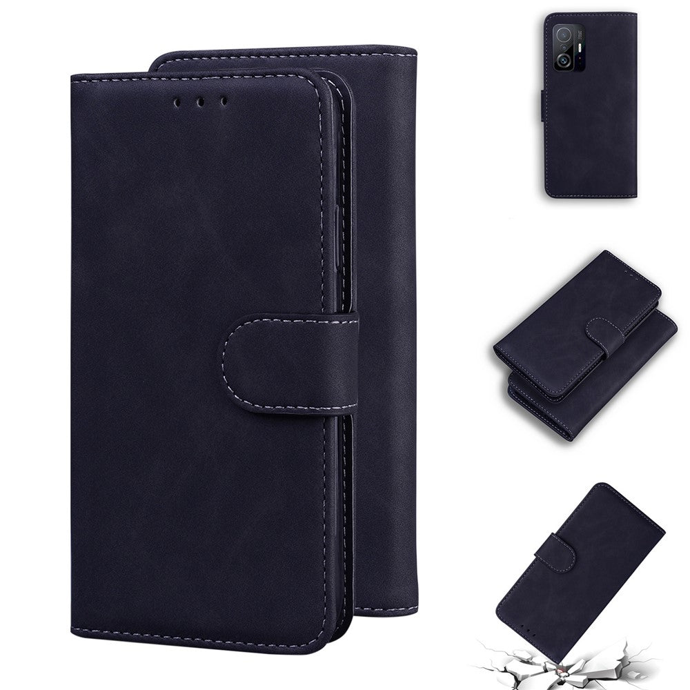 Scratch Resistant TPU PU Leather Protective Phone Case Shell with Stand and Wallet for Xiaomi 11T Pro / Xiaomi 11T