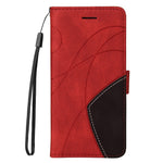 For Xiaomi 11T / 11T Pro Leather Case Wallet Stand Color Splicing Phone Cover