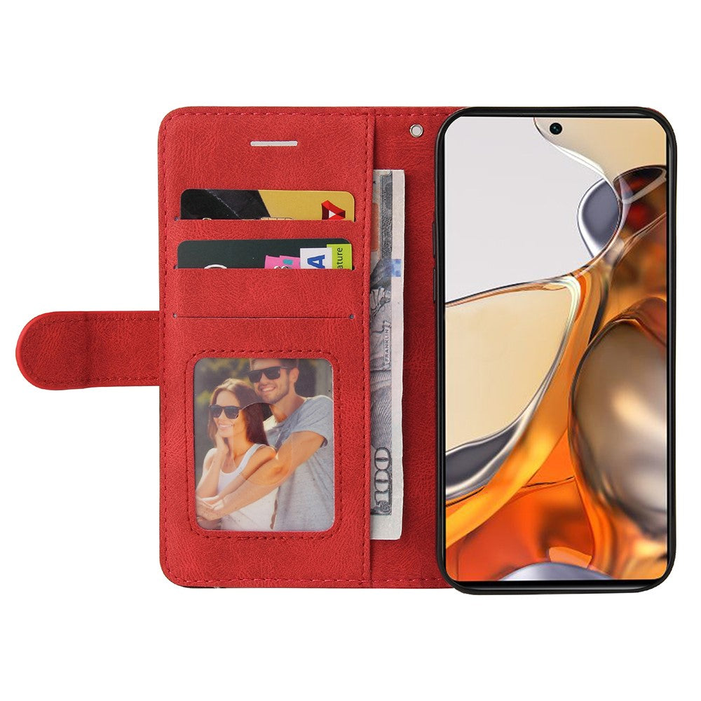 For Xiaomi 11T / 11T Pro Leather Case Wallet Stand Color Splicing Phone Cover