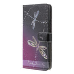 Cross Texture 3D Pattern Printing PU Leather Stand Flip Magnetic Folio Wallet Case with Strap for Xiaomi 11T / 11T Pro