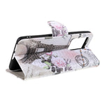 Stylish Pattern Printing Design Cross Texture PU Leather Wallet Stand Protective Magnetic Phone Case for Xiaomi 11T / 11T Pro