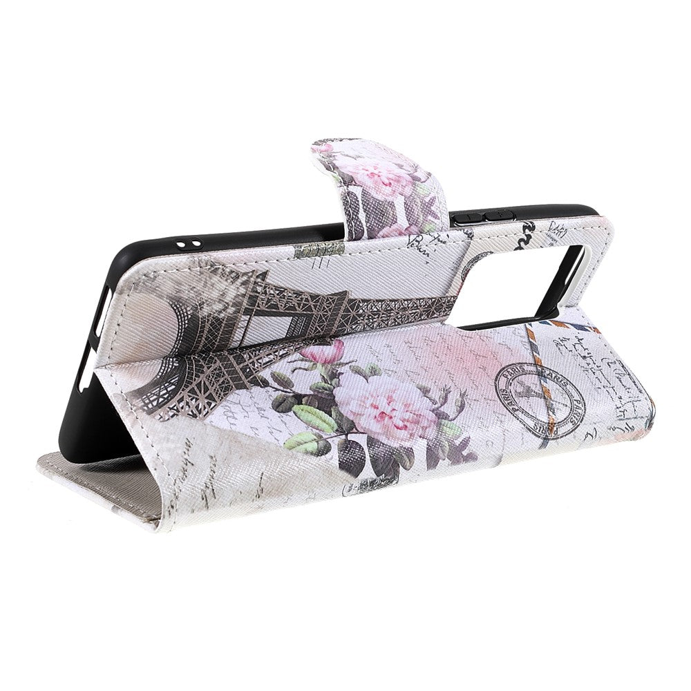 Stylish Pattern Printing Design Cross Texture PU Leather Wallet Stand Protective Magnetic Phone Case for Xiaomi 11T / 11T Pro