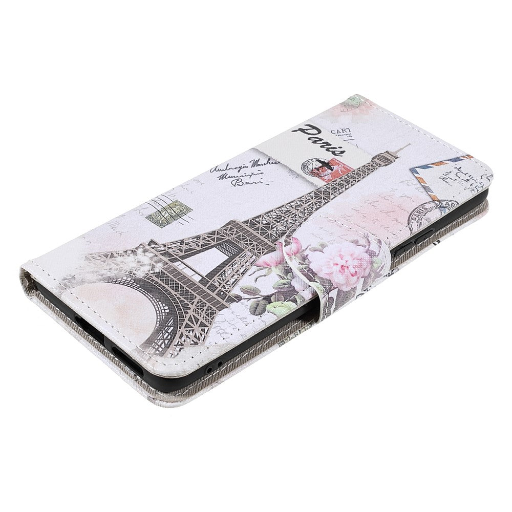 Stylish Pattern Printing Design Cross Texture PU Leather Wallet Stand Protective Magnetic Phone Case for Xiaomi 11T / 11T Pro