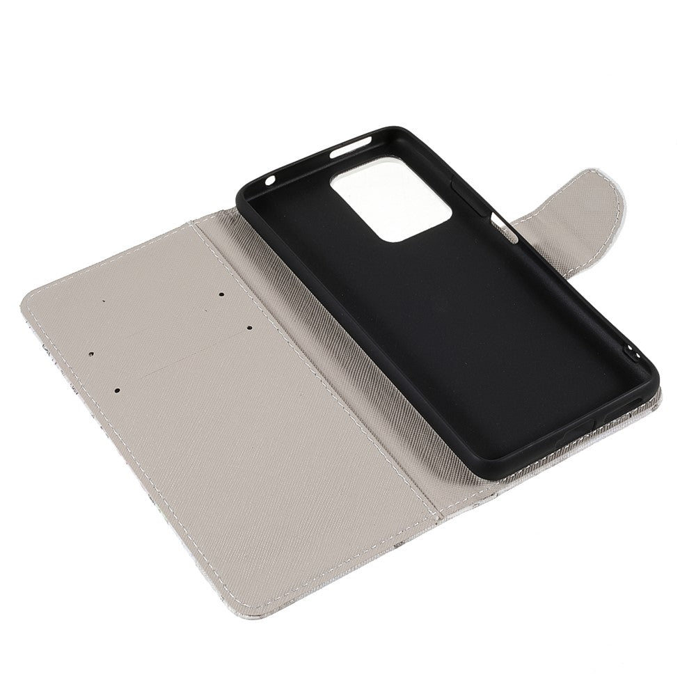 Stylish Pattern Printing Design Cross Texture PU Leather Wallet Stand Protective Magnetic Phone Case for Xiaomi 11T / 11T Pro
