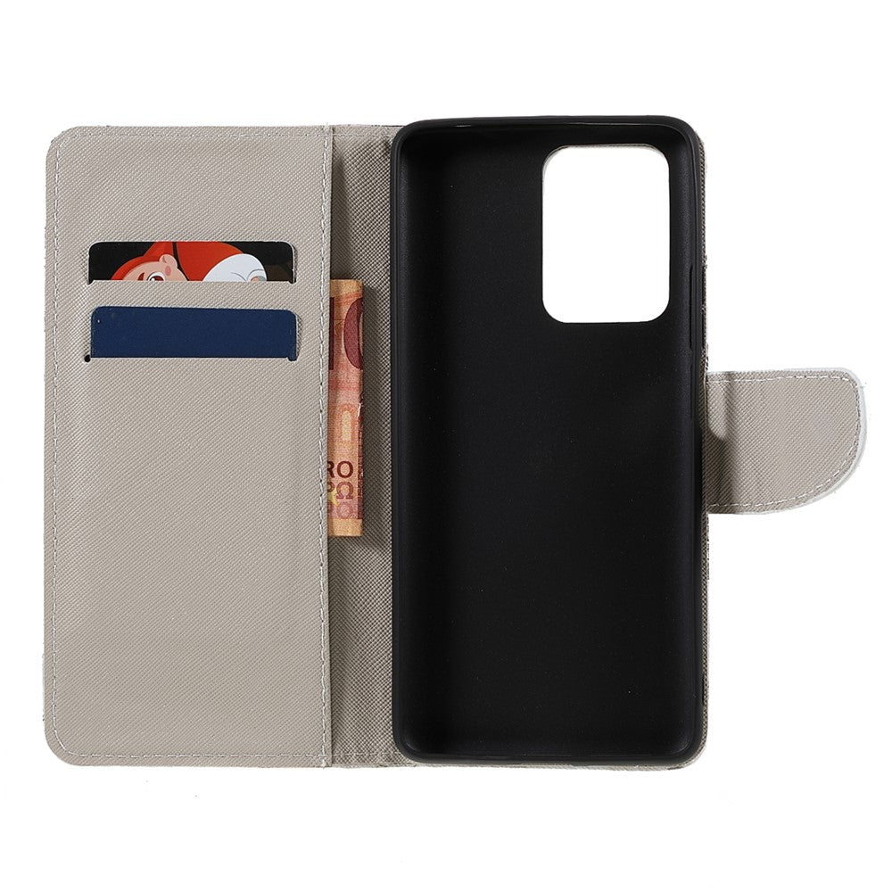 Stylish Pattern Printing Design Cross Texture PU Leather Wallet Stand Protective Magnetic Phone Case for Xiaomi 11T / 11T Pro
