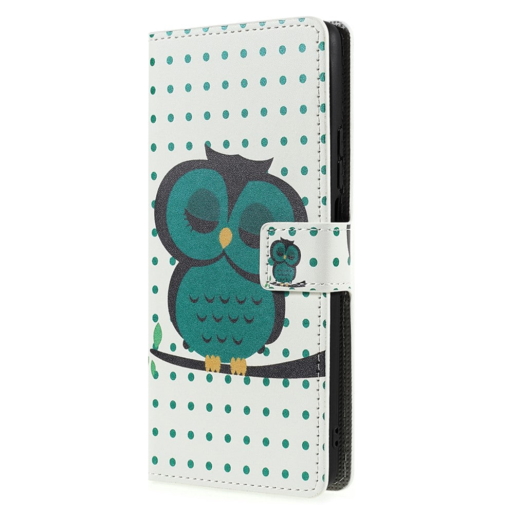 Mönstertryck Premium PU-läder Plånbok Folio Flip Stand Skyddsskal för Xiaomi 11T / 11T Pro