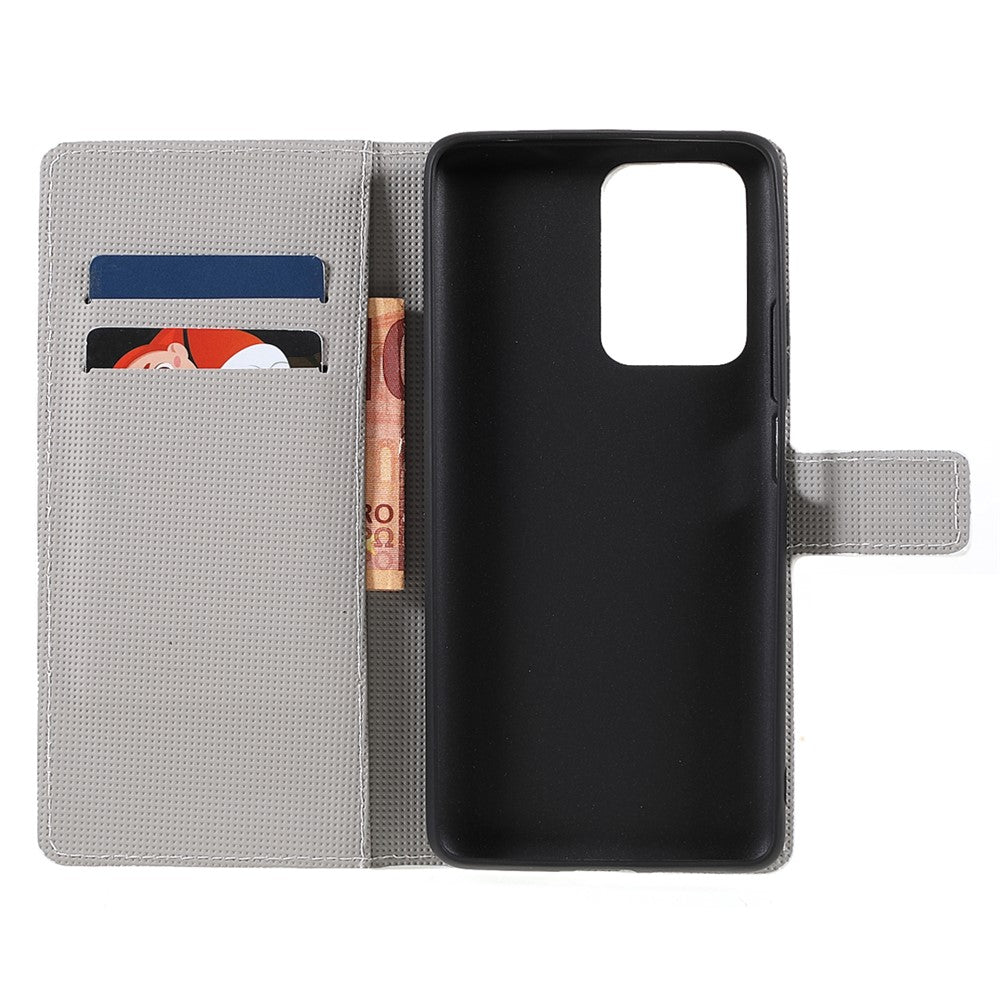 Mönstertryck Premium PU-läder Plånbok Folio Flip Stand Skyddsskal för Xiaomi 11T / 11T Pro