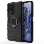 Ring Kickstand Dual Layer Soft Flexible TPU + Hard PC Rugged Protective Phone Case for Xiaomi 11T / 11T Pro