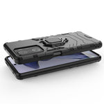 Ring Kickstand Dual Layer Soft Flexible TPU + Hard PC Rugged Protective Phone Case for Xiaomi 11T / 11T Pro