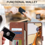 LC.IMEEKE PU Leather Magnetic Clasp Phone Cover Wallet Stand Protective Case for Xiaomi 11T/Xiaomi 11T Pro
