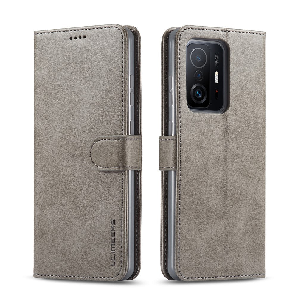 LC.IMEEKE PU Leather Magnetic Clasp Phone Cover Wallet Stand Protective Case for Xiaomi 11T/Xiaomi 11T Pro