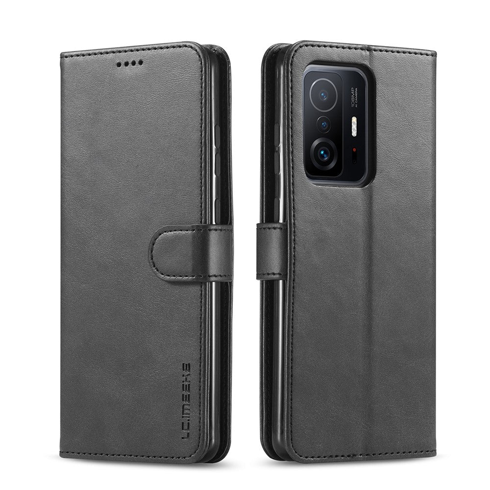 LC.IMEEKE PU Leather Magnetic Clasp Phone Cover Wallet Stand Protective Case for Xiaomi 11T/Xiaomi 11T Pro