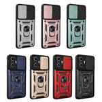 Camera Slide Cover Ring Holder Kickstand PC + TPU Phone Shell Case for Xiaomi 11T/11T Pro