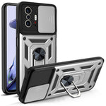 Camera Slide Cover Ring Holder Kickstand PC + TPU Phone Shell Case for Xiaomi 11T/11T Pro
