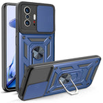 Camera Slide Cover Ring Holder Kickstand PC + TPU Phone Shell Case for Xiaomi 11T/11T Pro