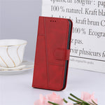 Imprinting Lines Stand Feature PU Leather Wallet Flip Protective Phone Case with Wrist Strap for Xiaomi 11T / 11T Pro