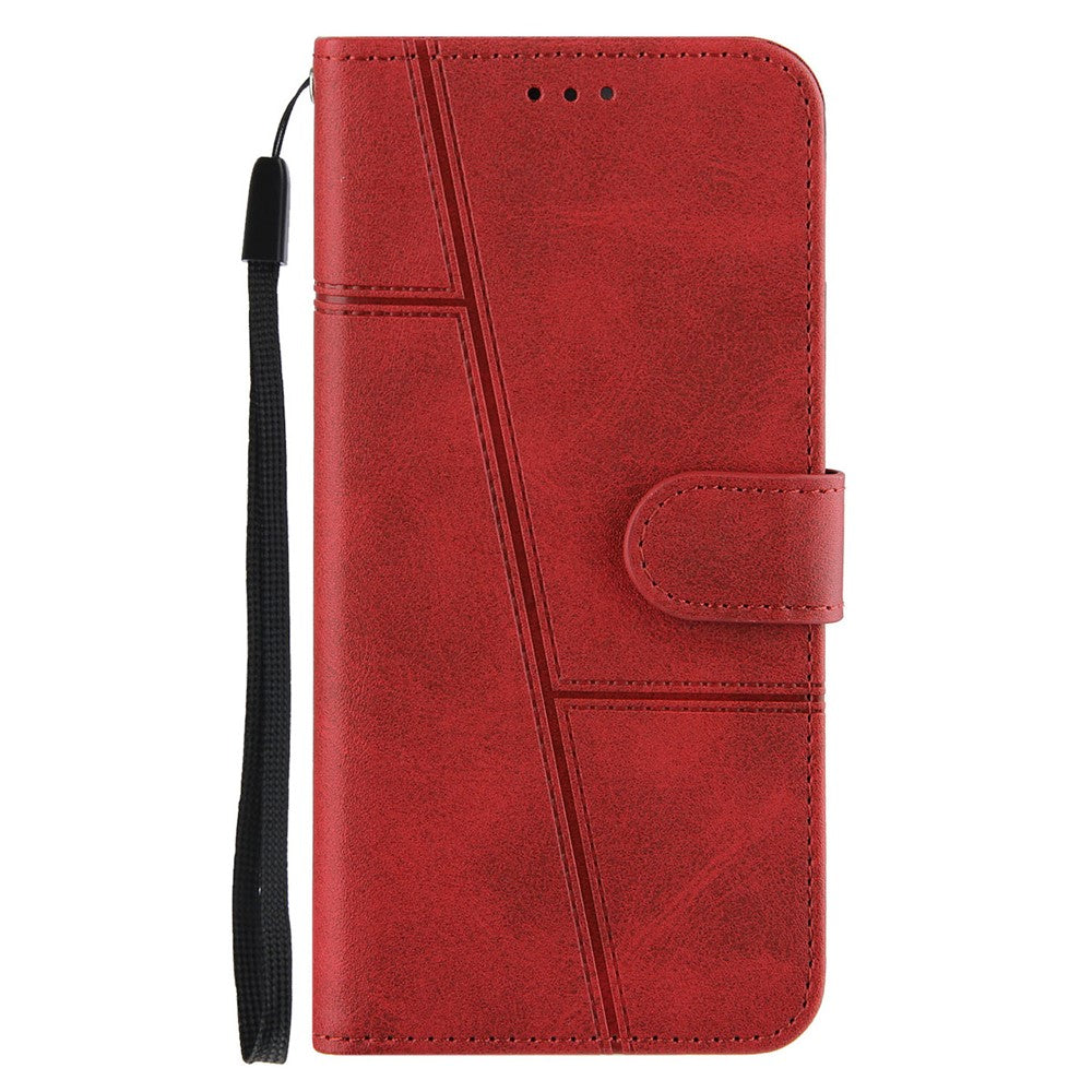 Stativ med stativ i PU-läder, plånbok och vikbart skyddsfodral med handledsrem för Xiaomi 11T / 11T Pro