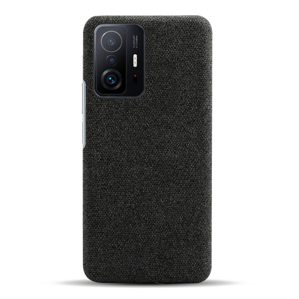 Durable Phone Shell Cloth Coated Plastic Phone Case for Xiaomi 11T Pro / Xiaomi 11T