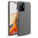 Durable Phone Shell Cloth Coated Plastic Phone Case for Xiaomi 11T Pro / Xiaomi 11T
