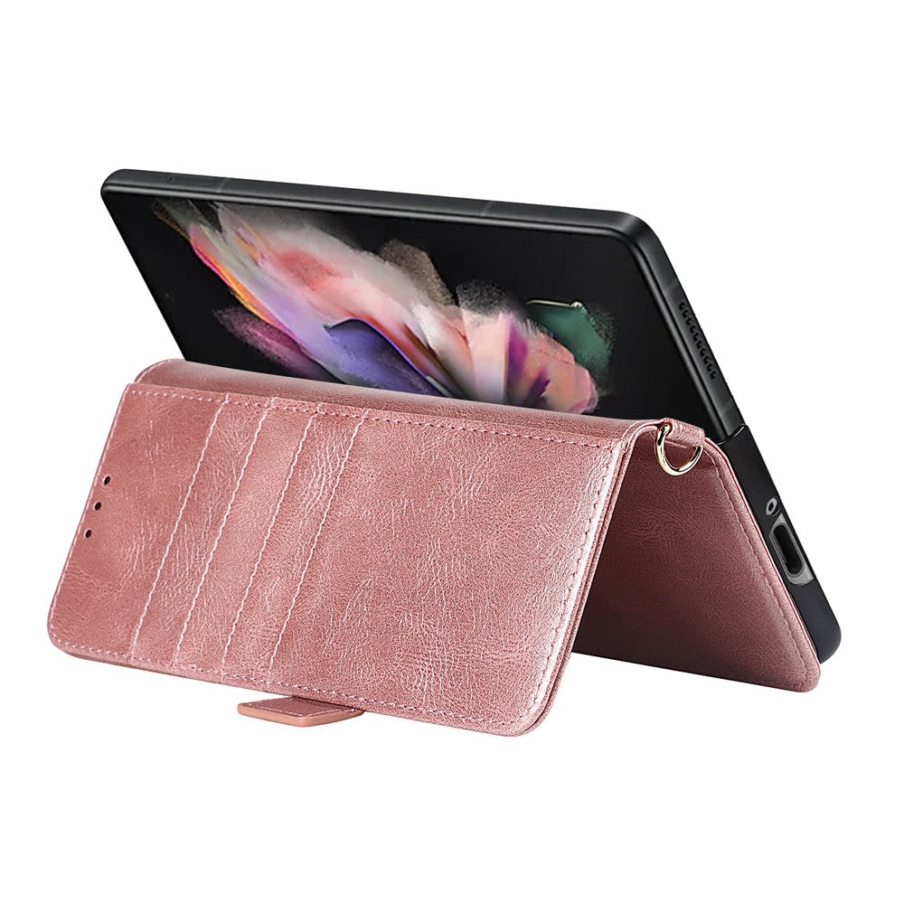 PU Leather + PC Anti-Scratch Hard Case with Dual Card Slots for Xiaomi 11T Pro / Xiaomi 11T