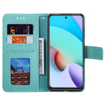 Imprinted Mandala Flower Wrist Strap Anti-shock Wallet Leather Phone Case Shell with Stand for Xiaomi Redmi Note 11 5G (China) (MediaTek)/Note 11S 5G/Note 11T 5G
