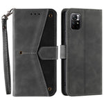 Skarvningssömmar, hudvänlig, dubbelsidig magnetisk spänne, fallskyddande PU-läder + TPU-stativ, plånboksfodral för Xiaomi Redmi Note 11 5G (Kina) (MediaTek)/Note 11S 5G/Note 11T 5G