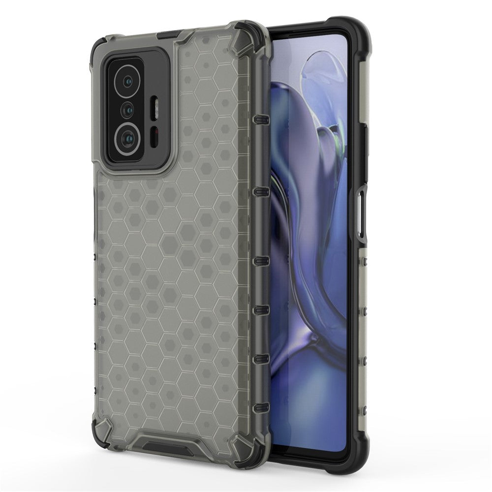 Scratch Resistant Honeycomb Pattern Shock-proof TPU + PC Combo Case for Xiaomi 11T / Xiaomi 11T Pro