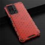 Scratch Resistant Honeycomb Pattern Shock-proof TPU + PC Combo Case for Xiaomi 11T / Xiaomi 11T Pro