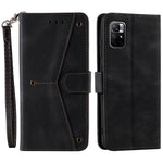 Splicing Stitching Skin-touch Feeling Full Protection PU Leather Cover Inner TPU Phone Case Shell with Stand Wallet for Xiaomi Redmi Note 11 Pro 5G (China) (MediaTek) / Note 11 Pro+ 5G