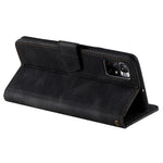 Splicing Stitching Skin-touch Feeling Full Protection PU Leather Cover Inner TPU Phone Case Shell with Stand Wallet for Xiaomi Redmi Note 11 Pro 5G (China) (MediaTek) / Note 11 Pro+ 5G