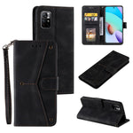 Splicing Stitching Skin-touch Feeling Full Protection PU Leather Cover Inner TPU Phone Case Shell with Stand Wallet for Xiaomi Redmi Note 11 Pro 5G (China) (MediaTek) / Note 11 Pro+ 5G