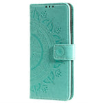 Imprinted Mandala Flower Wallet Leather Phone Case Anti-scratch Stand Shell with Strap for Xiaomi Redmi Note 11 Pro 5G (China) (MediaTek) / Note 11 Pro+ 5G