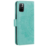Imprinted Mandala Flower Wallet Leather Phone Case Anti-scratch Stand Shell with Strap for Xiaomi Redmi Note 11 Pro 5G (China) (MediaTek) / Note 11 Pro+ 5G