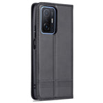 AZNS Wallet Design Durable PU Leather Shockproof Phone Cover Case for Xiaomi 11T / Xiaomi 11T Pro