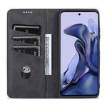 AZNS Wallet Design Durable PU Leather Shockproof Phone Cover Case for Xiaomi 11T / Xiaomi 11T Pro