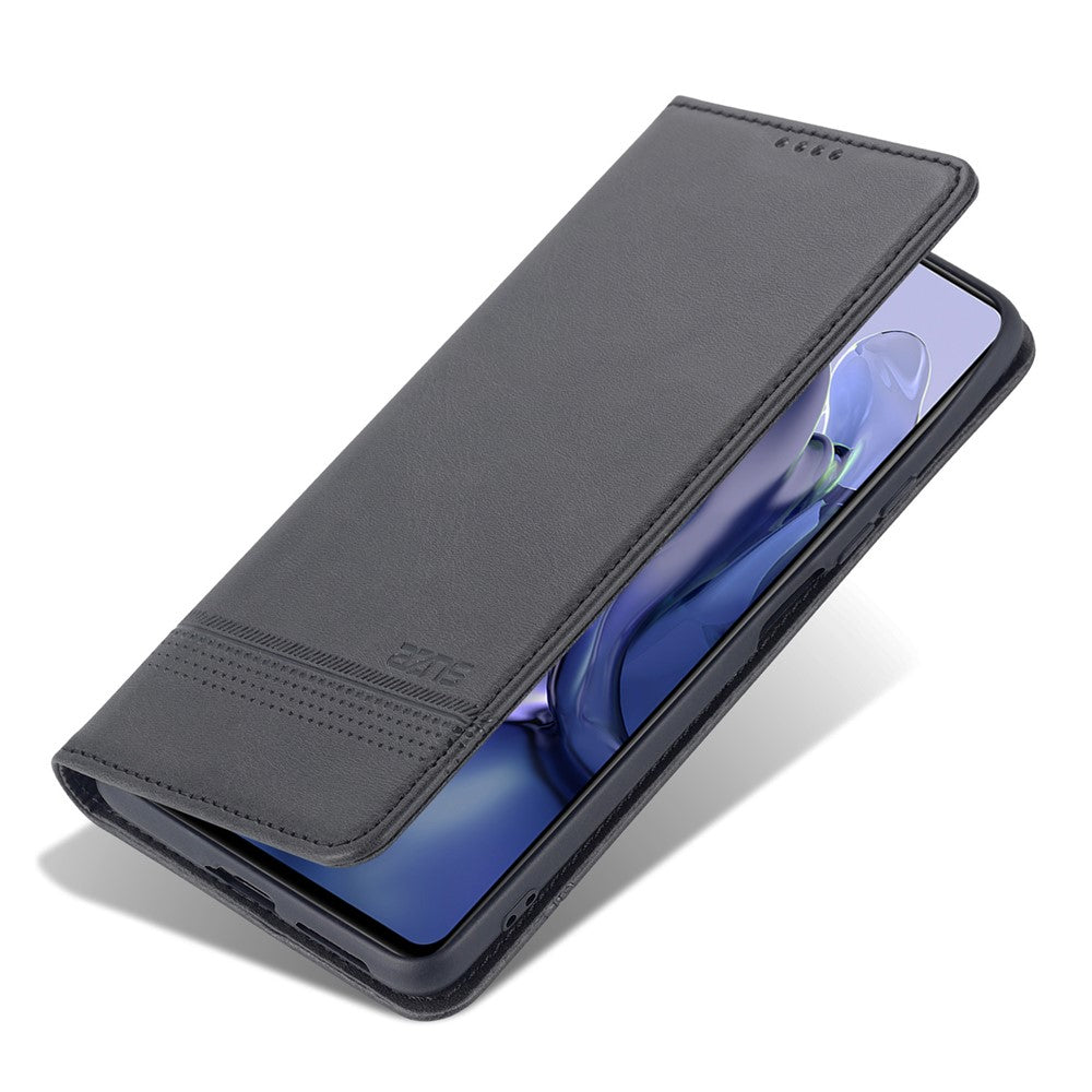 AZNS Wallet Design Durable PU Leather Shockproof Phone Cover Case for Xiaomi 11T / Xiaomi 11T Pro