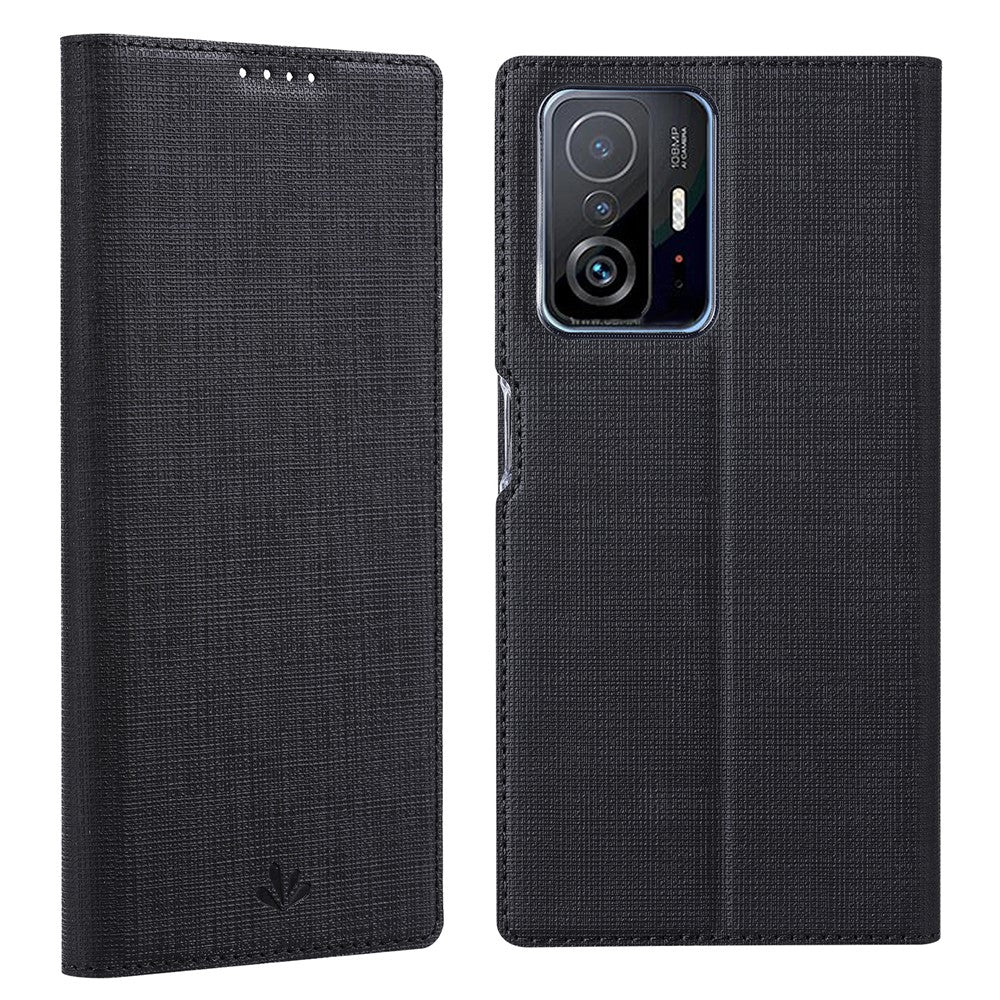 VILI DMX Series Auto Closing PU Leather Magnetic Stand Design Phone Cover Shell with Card Holder for Xiaomi 11T / Xiaomi 11T Pro