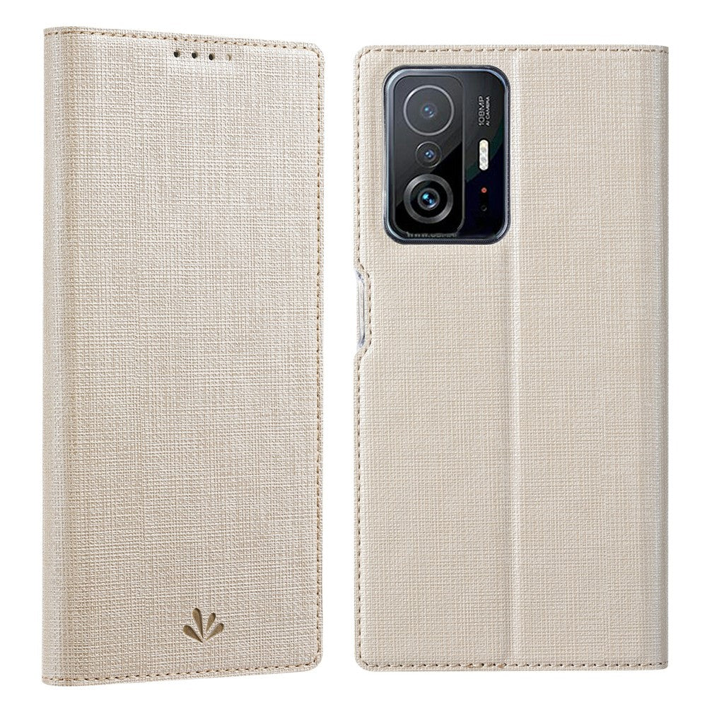 VILI DMX Series Auto Closing PU Leather Magnetic Stand Design Phone Cover Shell with Card Holder for Xiaomi 11T / Xiaomi 11T Pro